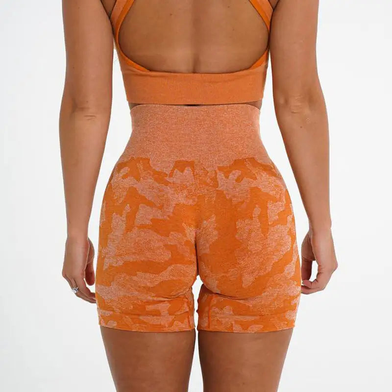 Women's Seamless Camo Workout Shorts